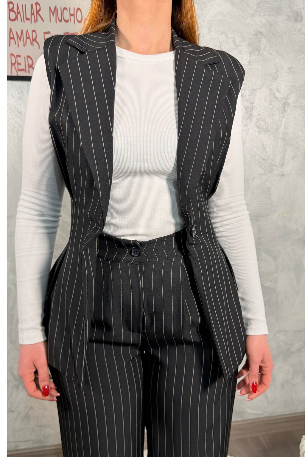 Set Coordinato Gessato