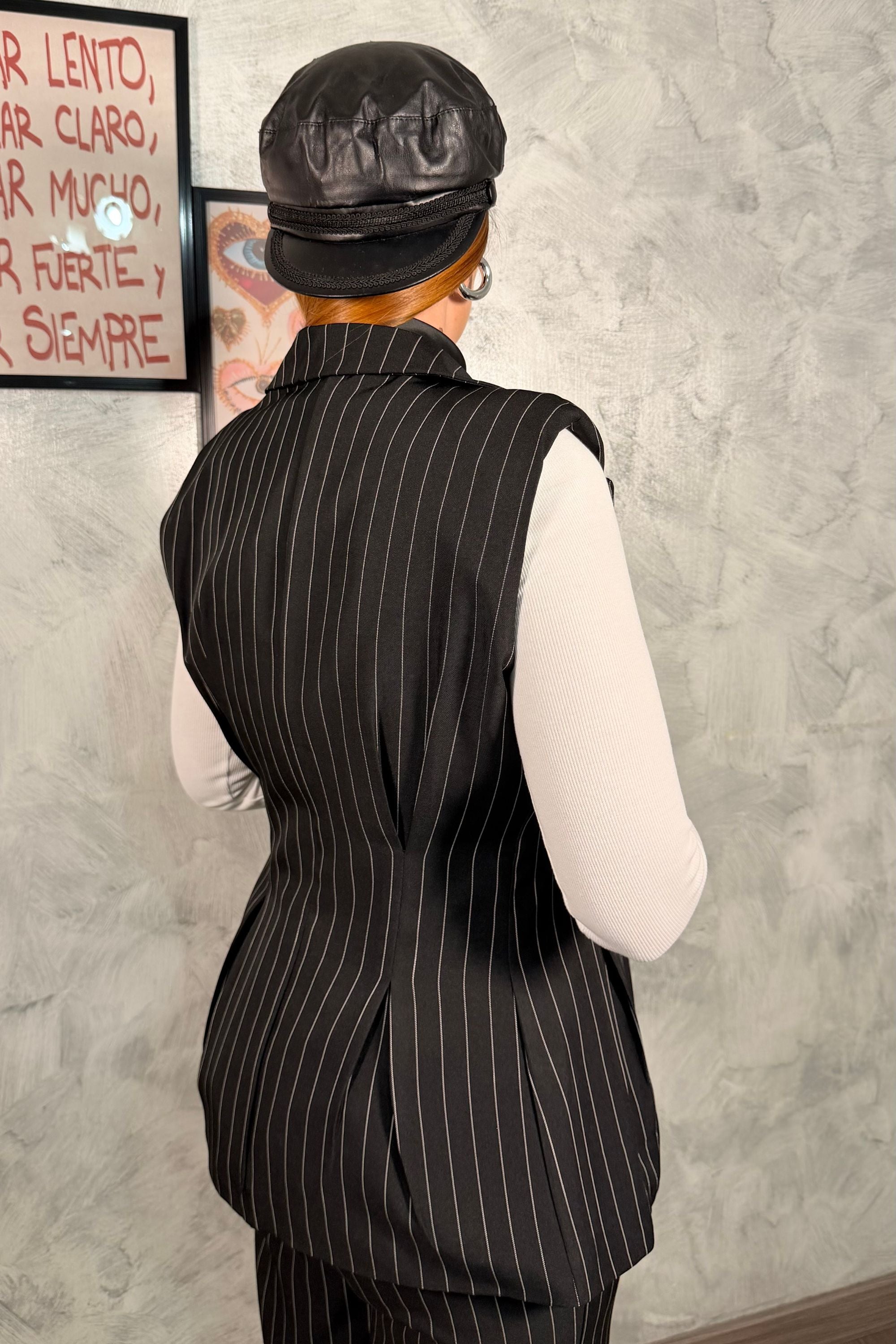 Set Coordinato Gessato